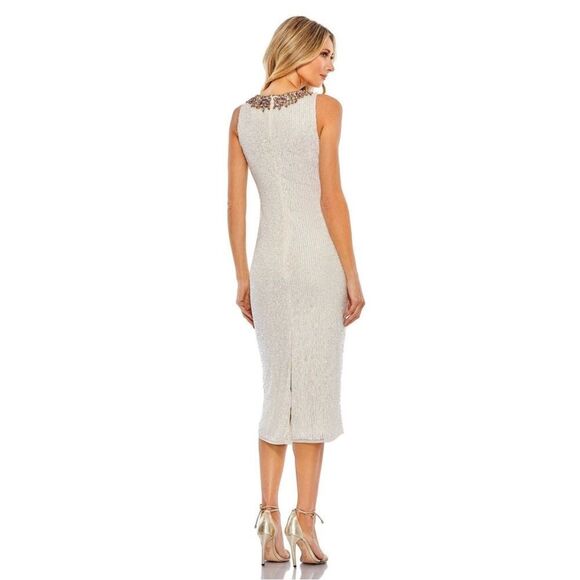 Mac Duggal Jeweled Neck Sequin Sleeveless Dress size 12 - Picture 2 of 11